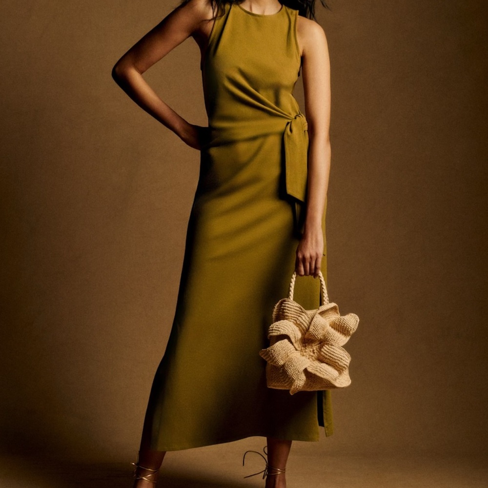 Sézane Pippaè Dress in Pistachio NWT